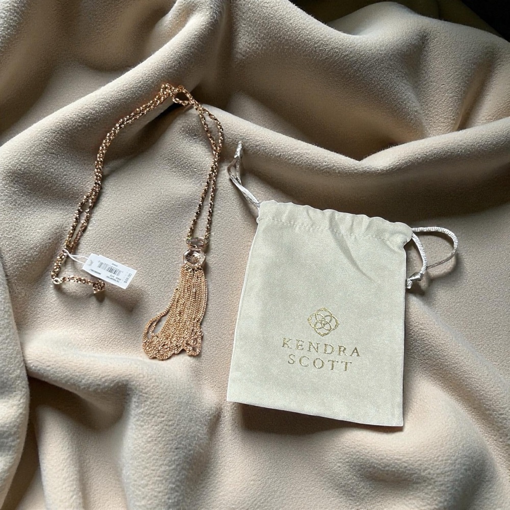 Kendra Scott Rose Gold tassel Necklace
